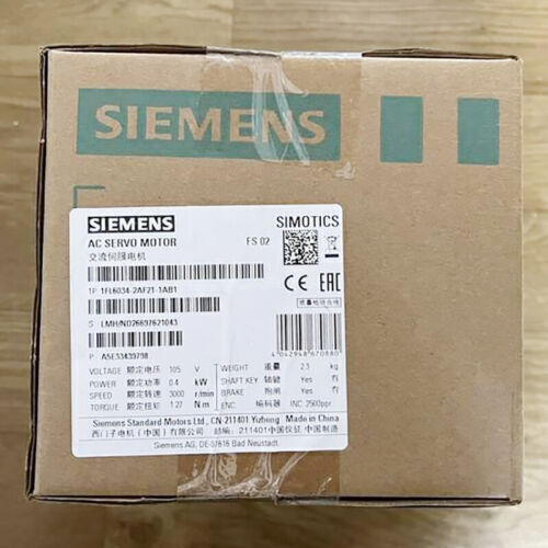 new 1PC Siemens 1FL6034-2AF21-1AB1 Servo Motor In Box ping