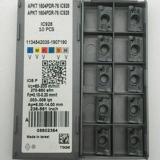 50PCS ISCAR APKT1604PDR-76 CNC Carbide Inserts - ISCAR