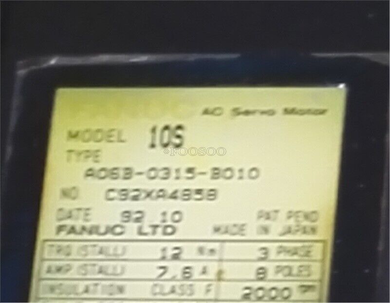 Used Fanuc A06B-0315-B010 Fanuc A06B-0315-B010 - FANUC