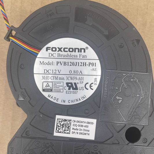 new 1PC For Optiplex PVB120J12H-P01 12V 0.8A 4PIN PWM CPU Cooler Fan - OPTIPLEX