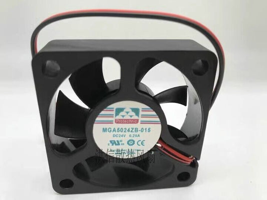 new 1 PCS fan DC24V 0.25A 5015 5cm 2 wire MGA5024ZB-O15 - MGA
