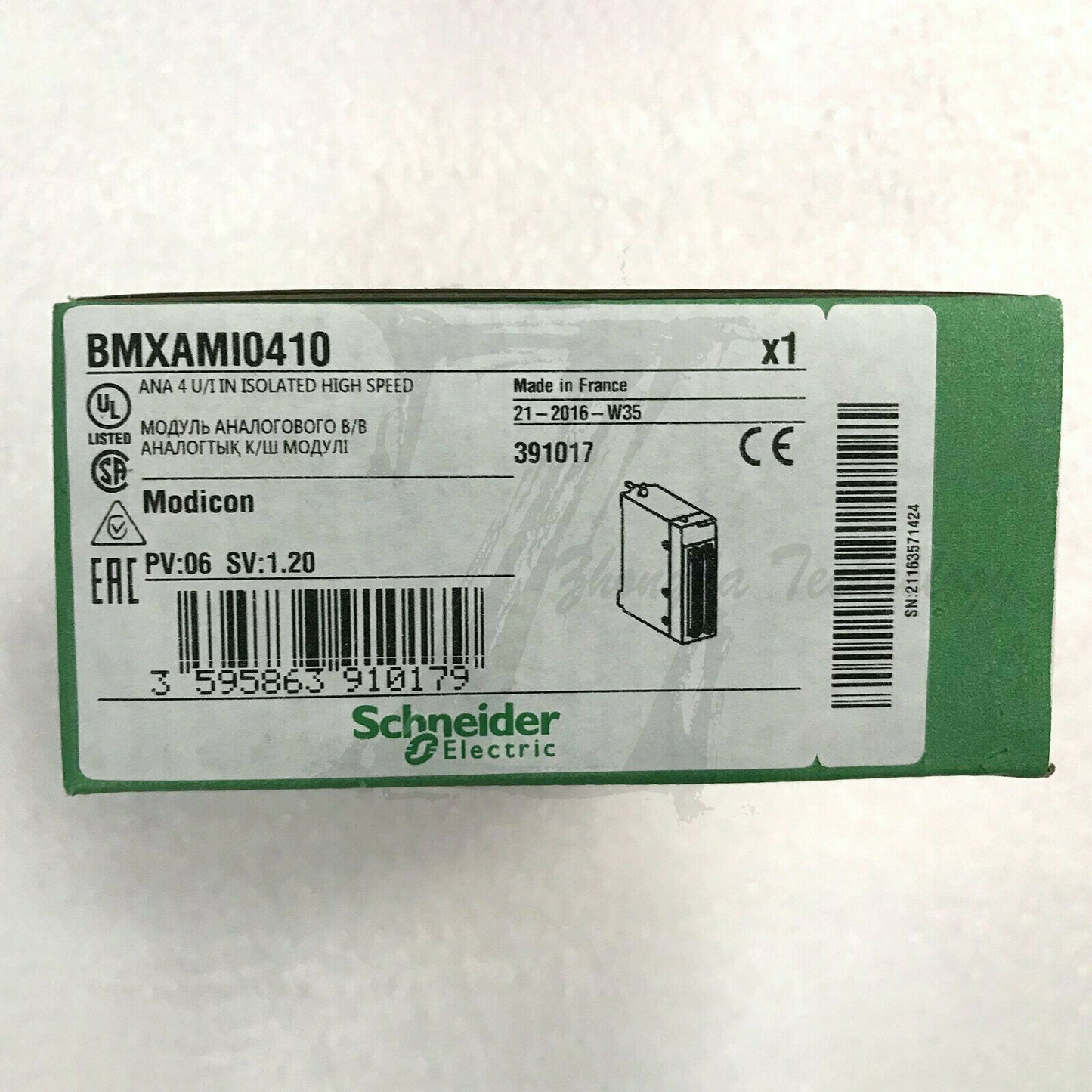 Schneider BMXAMI0410 : Isolated analog input module high-performance input - SCHNEIDER