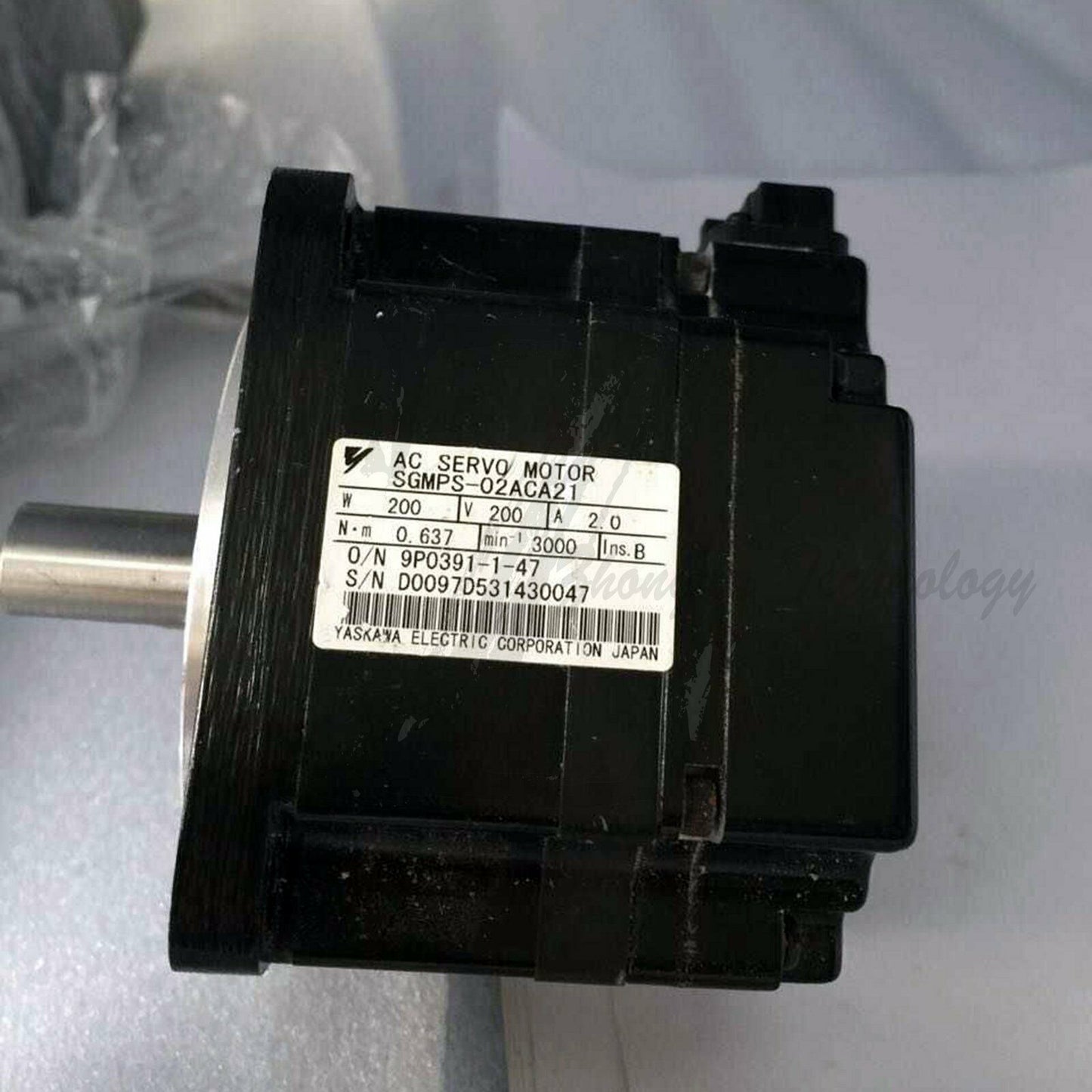 Used Yaskawa 200W Servo Motor SGMPS-02ACA21 good test - YASKAWA