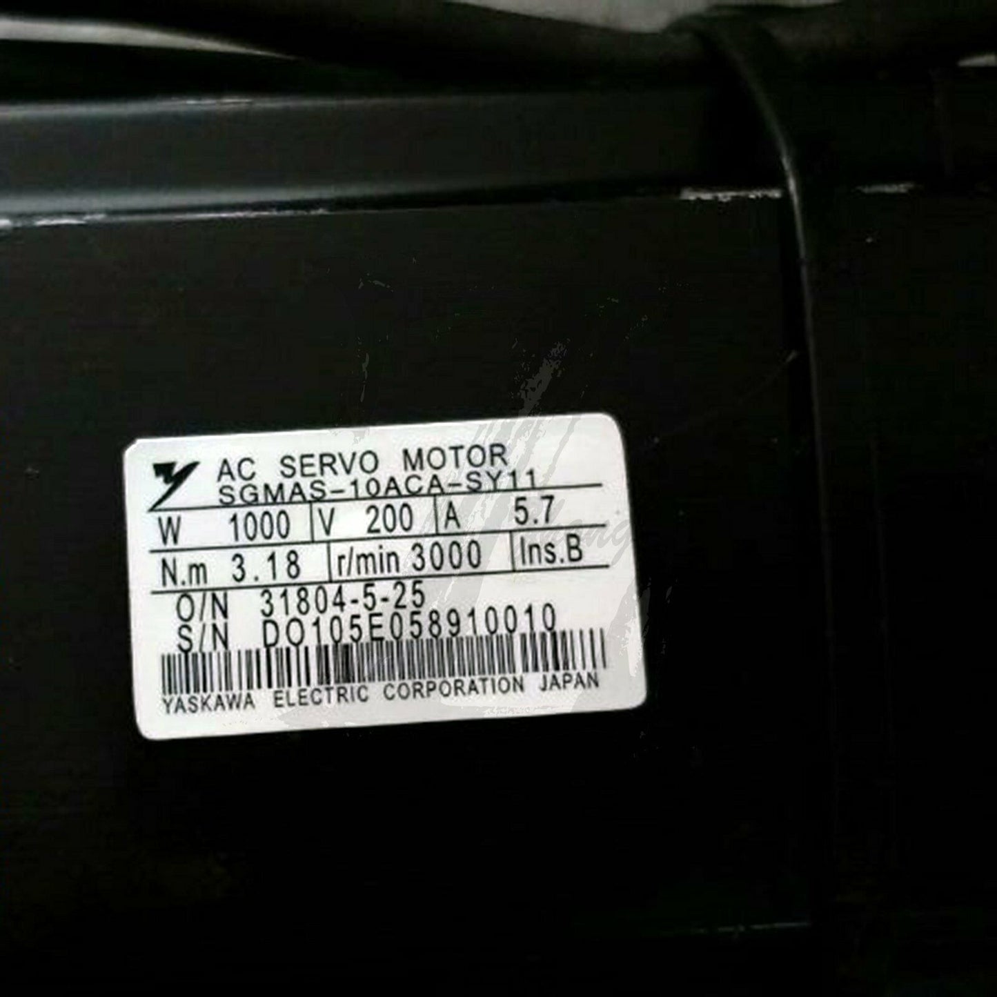 Used Yaskawa AC servo motor SGMAS-10ACA-SY11 good test - YASKAWA