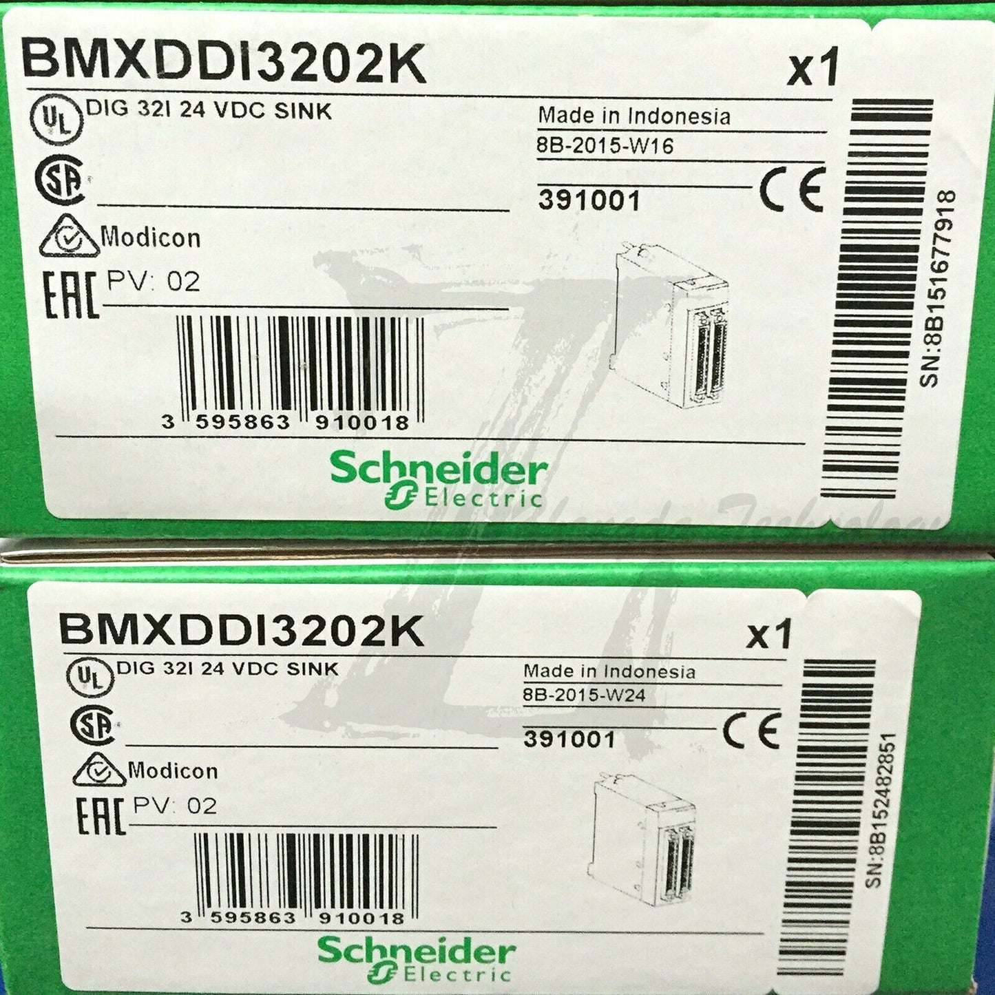 Schneider BMXDDI3202K : Discrete DC input module, 32-point input 24VDC - SCHNEIDER