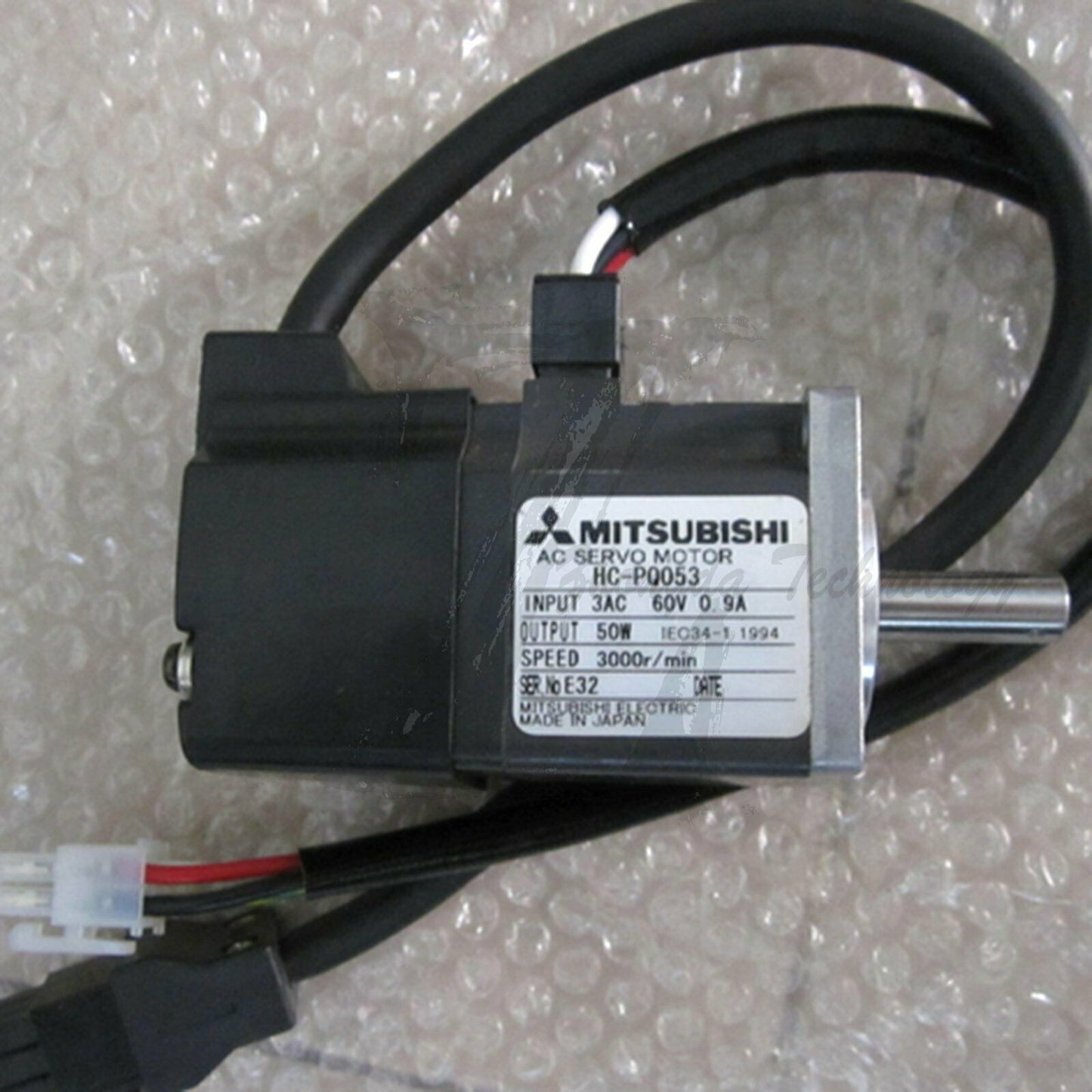 NEW Mitsubishi AC servo motor 60V 0.9A 50W 3000RPM HC-PQ053 - MITSUBISHI