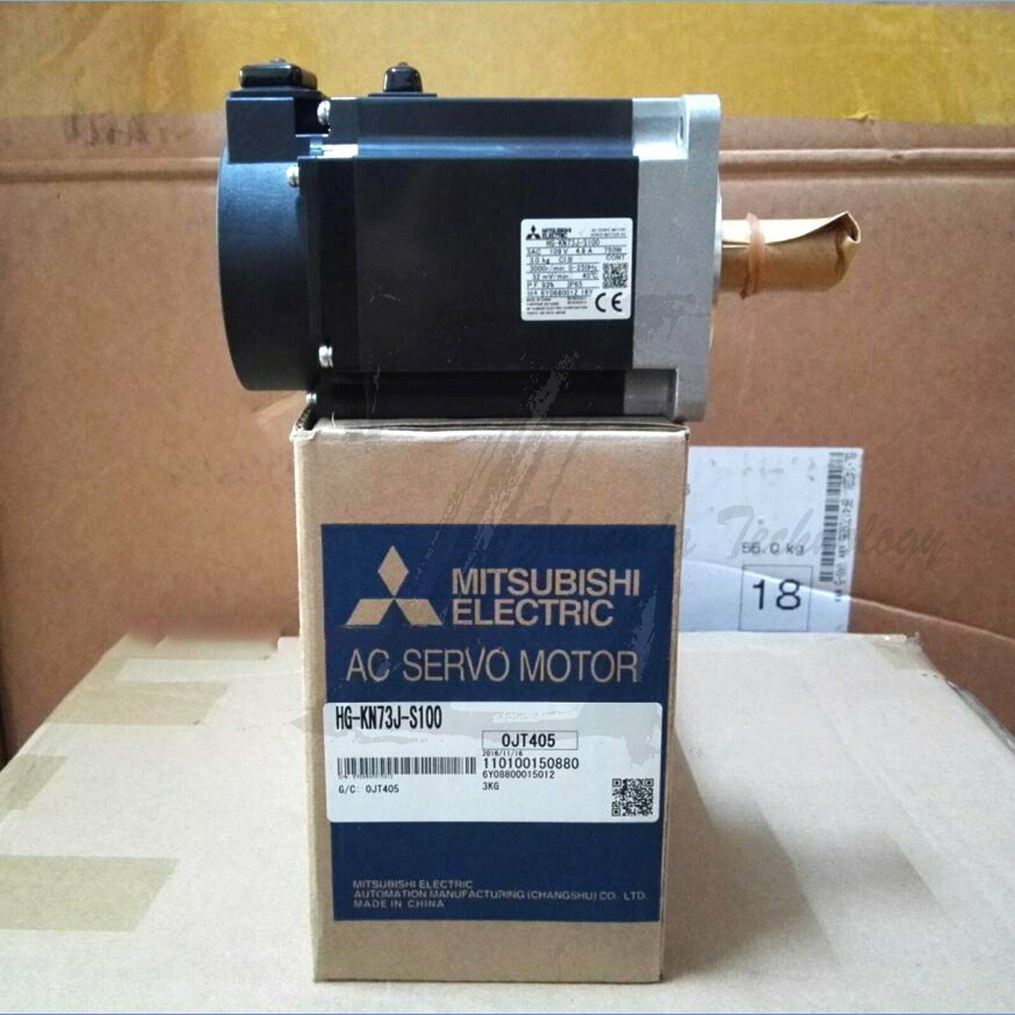 NEW Mitsubishi AC servo motor 109V 4.8A 750W 3000RPM,HG-KN73J-S100 - MITSUBISHI