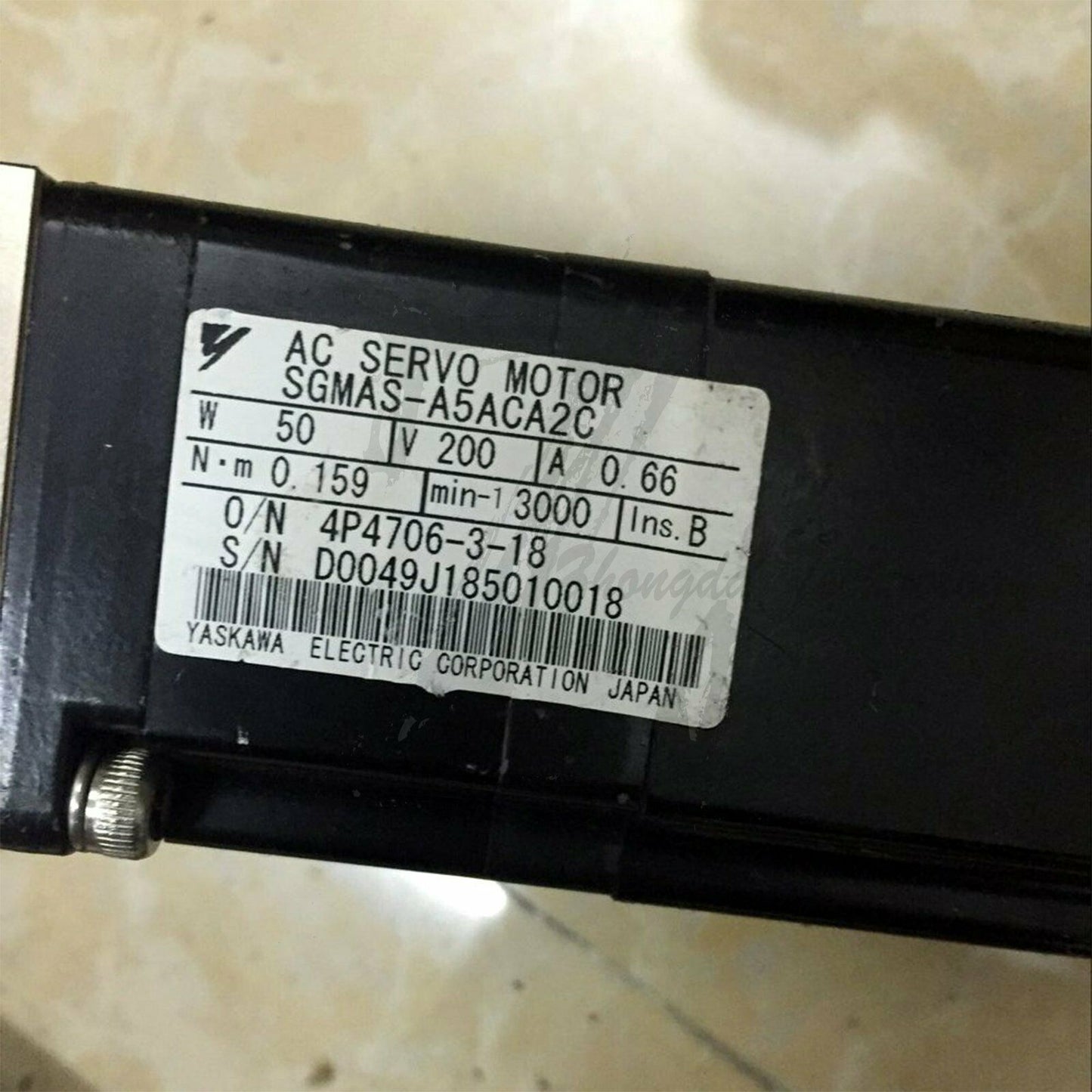 Used Yaskawa servo motor SGMAS-A5ACA2C good test - YASKAWA
