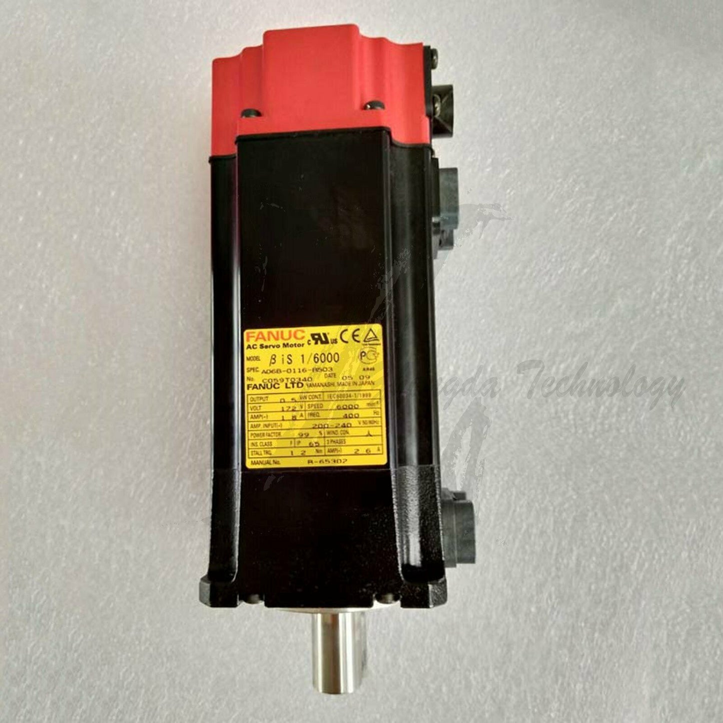 Used AC SERVO MDL BiS1/6000, ST, KEY, 24v BRK, b64ia A06B-0116-B503 - FANUC