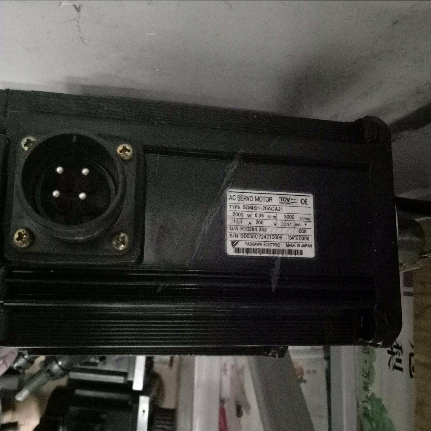 Used Yaskawa servo motor SGMSH-20ACA21 Tested In Good Condition - YASKAWA