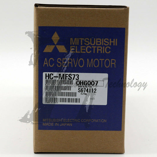 Mitsubishi Servo Motor 0.75 kW 200 V & 400 V 18 A 4500 rpm 2.4 Nm HC-MFS73 - MITSUBISHI