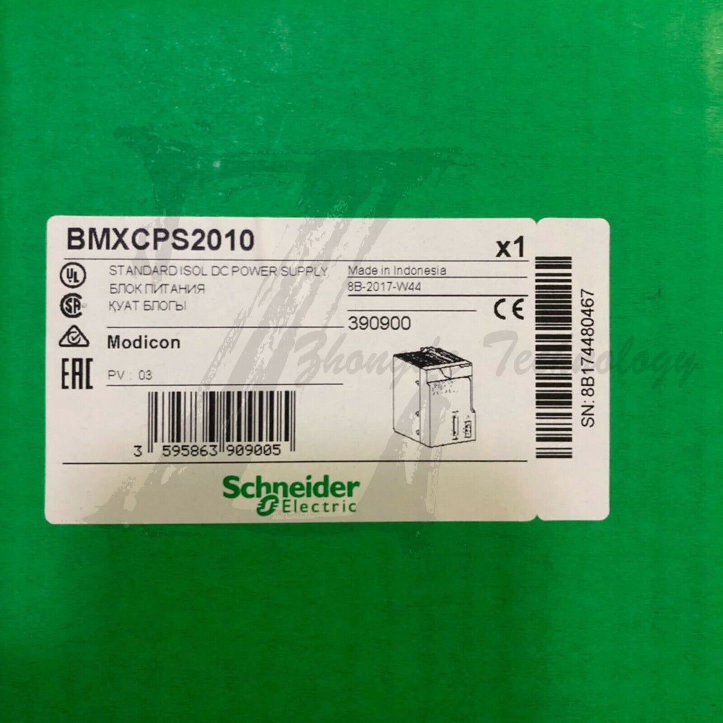 New Schneider BMXCPS2010 : Standard power module, 17W, 24V DC input - SCHNEIDER