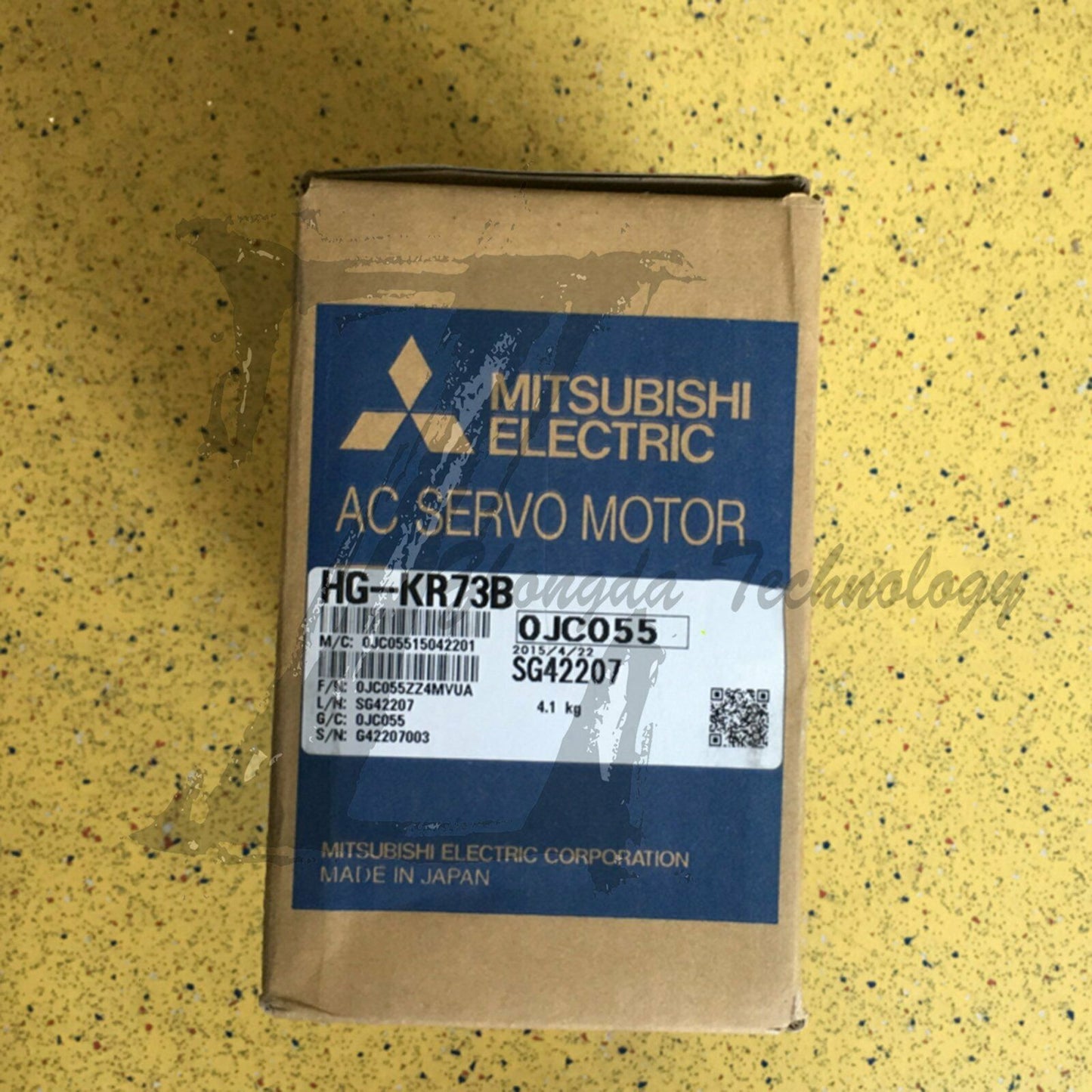New Mitsubishi,Servo Motor 1.3 kVA, 200 V, 6000 rpm,8.4 Nm,HG-KR73B - MITSUBISHI