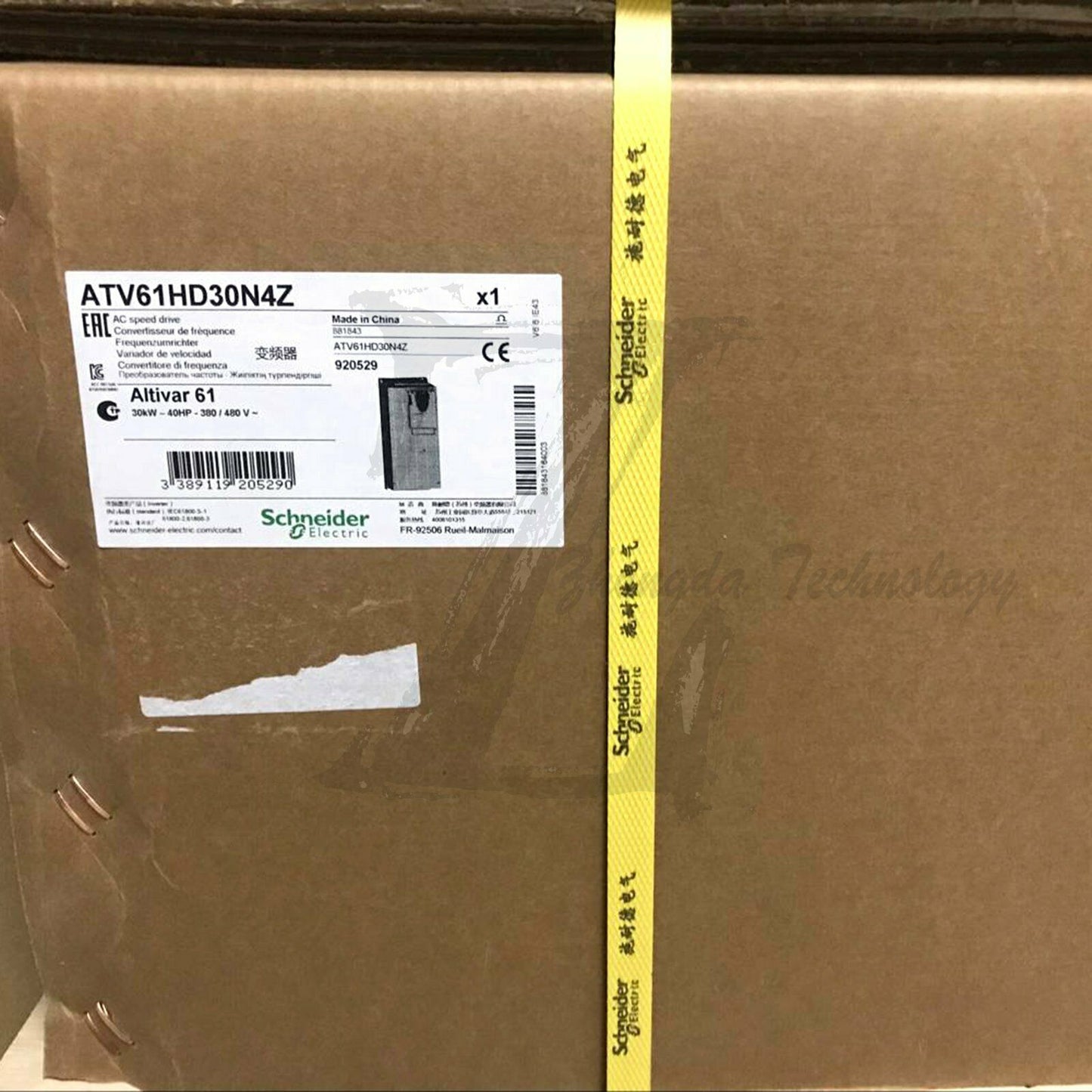 Schneider inverter ATV61HD30N4Z : ATV61 30kW 3P 380VAC, 30KW - SCHNEIDER