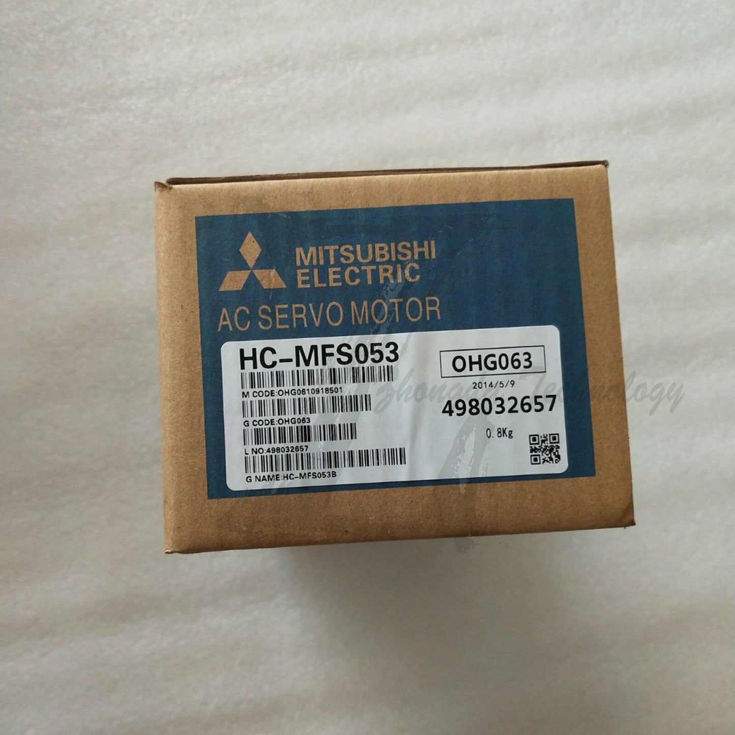 Mitsubishi, Servo Motor, 2.6 A, 200 V, 50 W, 4500 rpm, HC-MFS053 - MITSUBISHI