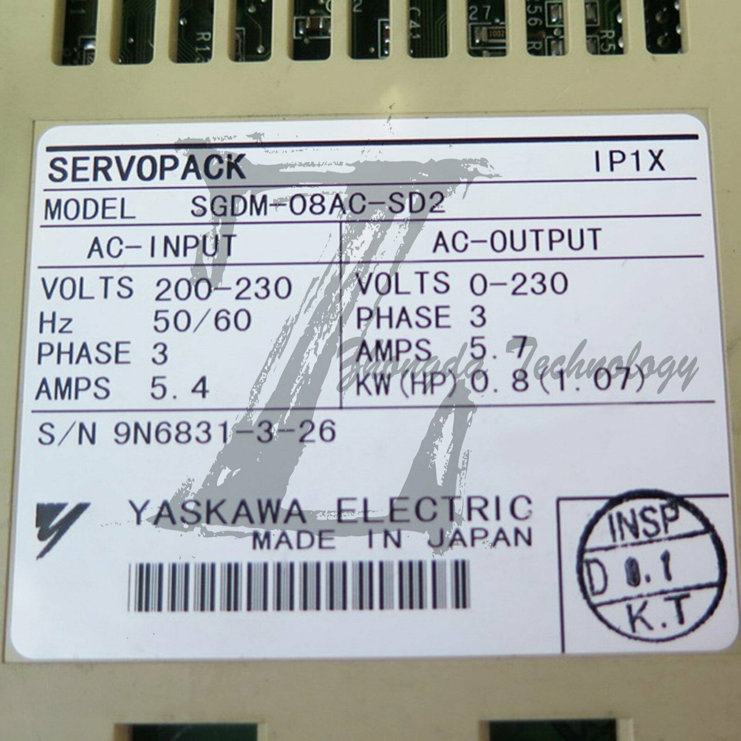 NEW Yaskawa AC Servo Drive SGDM-08AC-SD2 - YASKAWA