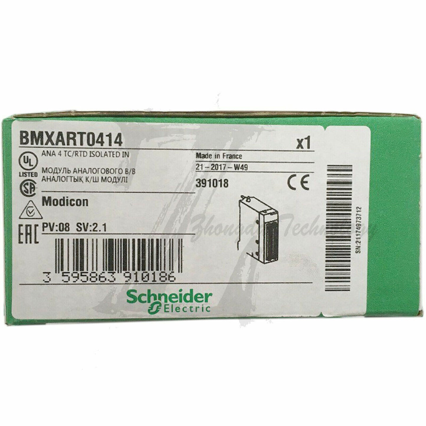 Schneider BMXART0414 Isolated analog input module, temperature input, 4 channels - SCHNEIDER