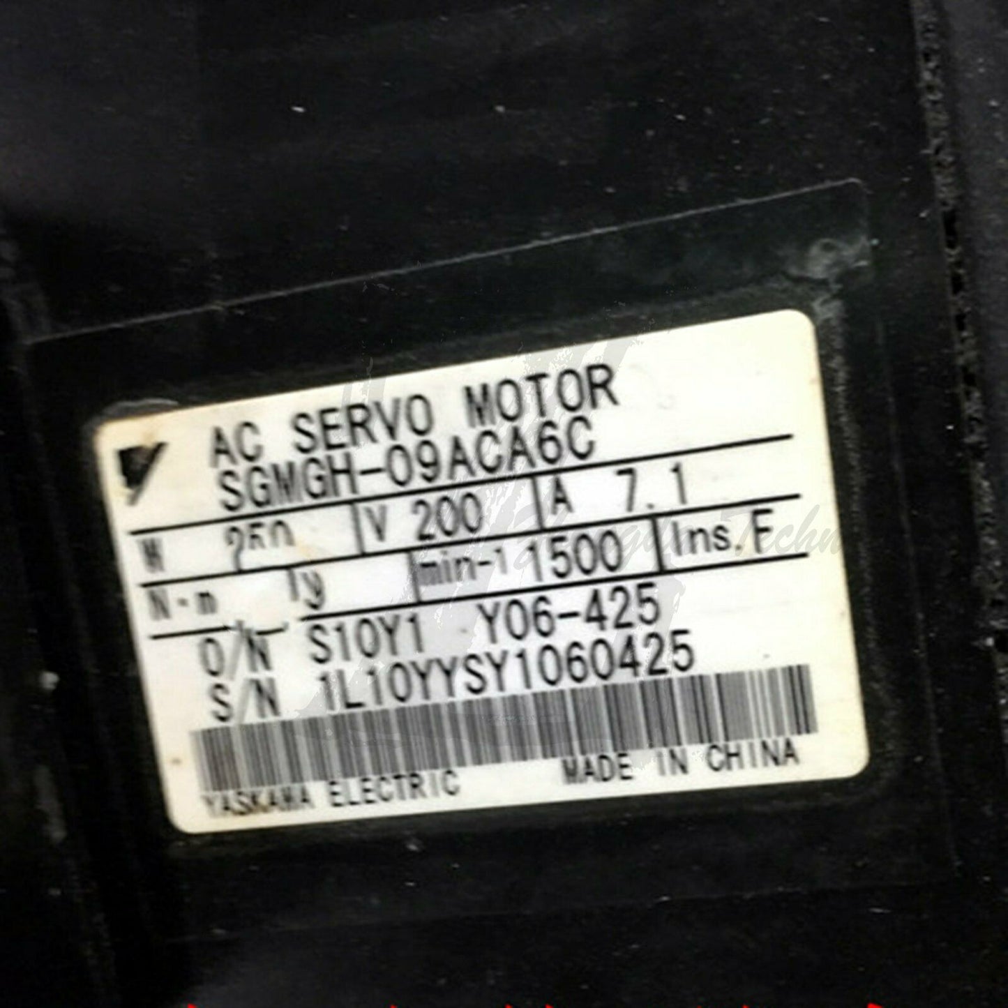 Used Yaskawa AC servo motor SGMGH-09ACA6C good test - YASKAWA