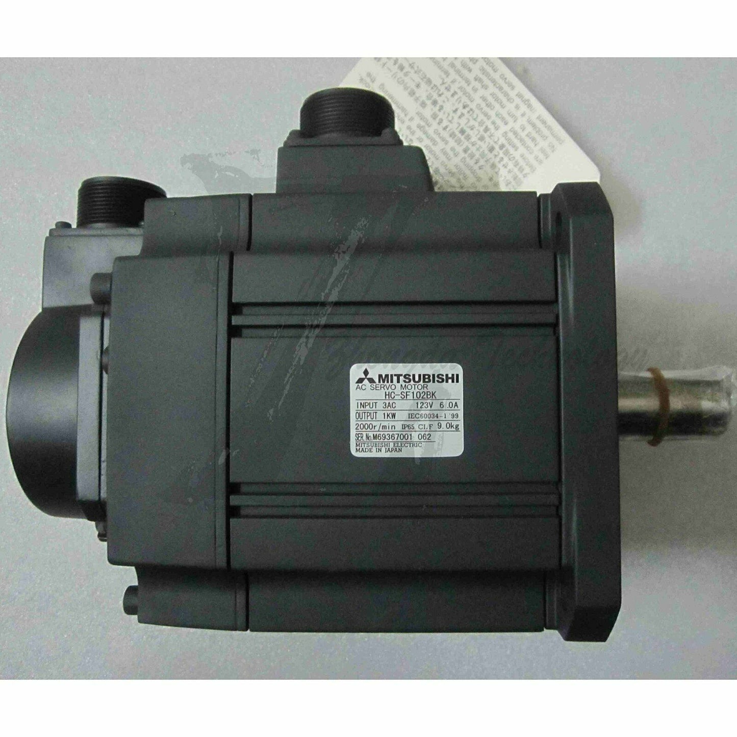 Mitsubishi SERVO MOTOR AC HC-SF102BK 0.75 kW 200 V 3000 rpm - MITSUBISHI