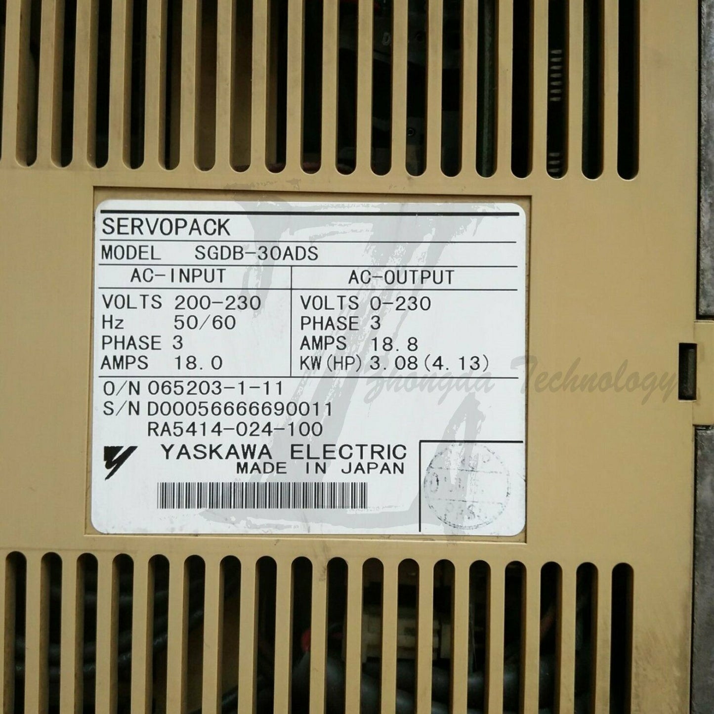 Yaskawa Servo Drive SGDB-30ADS tested it in good condition - YASKAWA