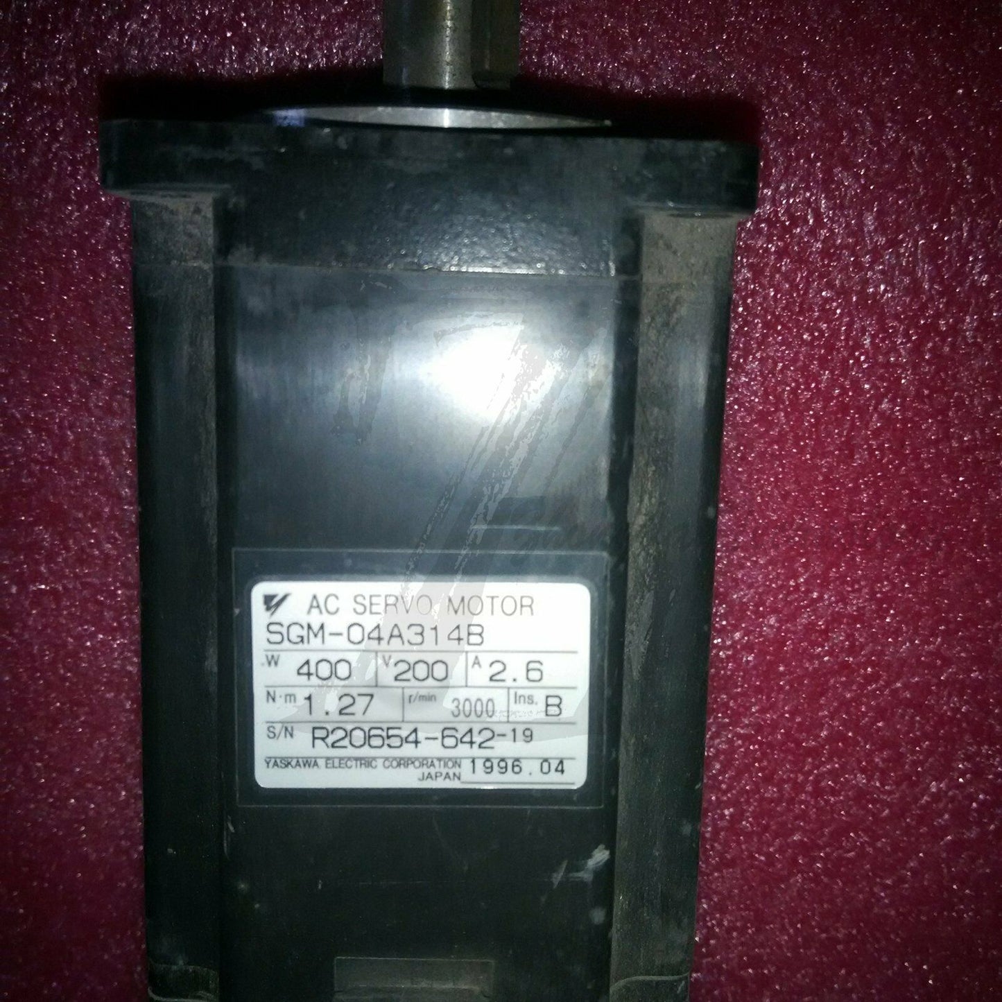 Used Yaskawa servo motor SGM-04A314B Good test - YASKAWA