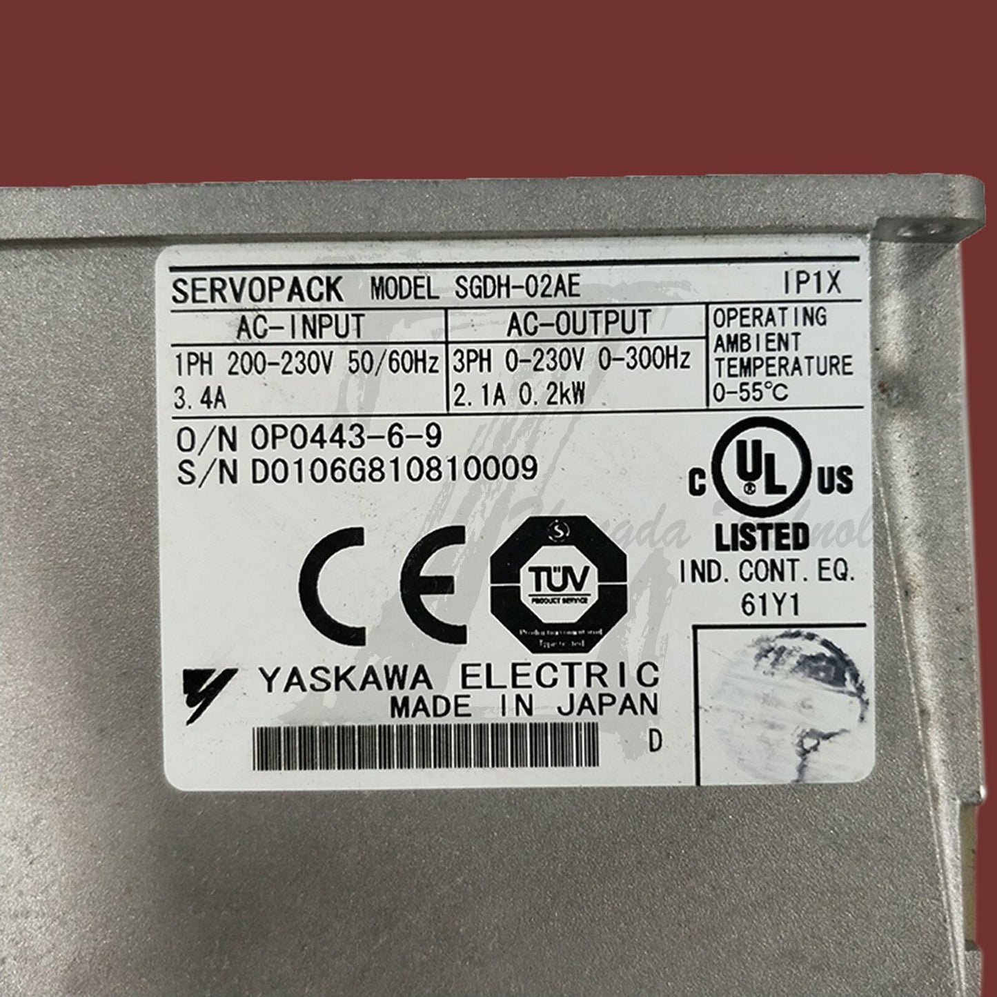Yaskawa Servo Drive SGDH-02AE tested it in good condition - YASKAWA