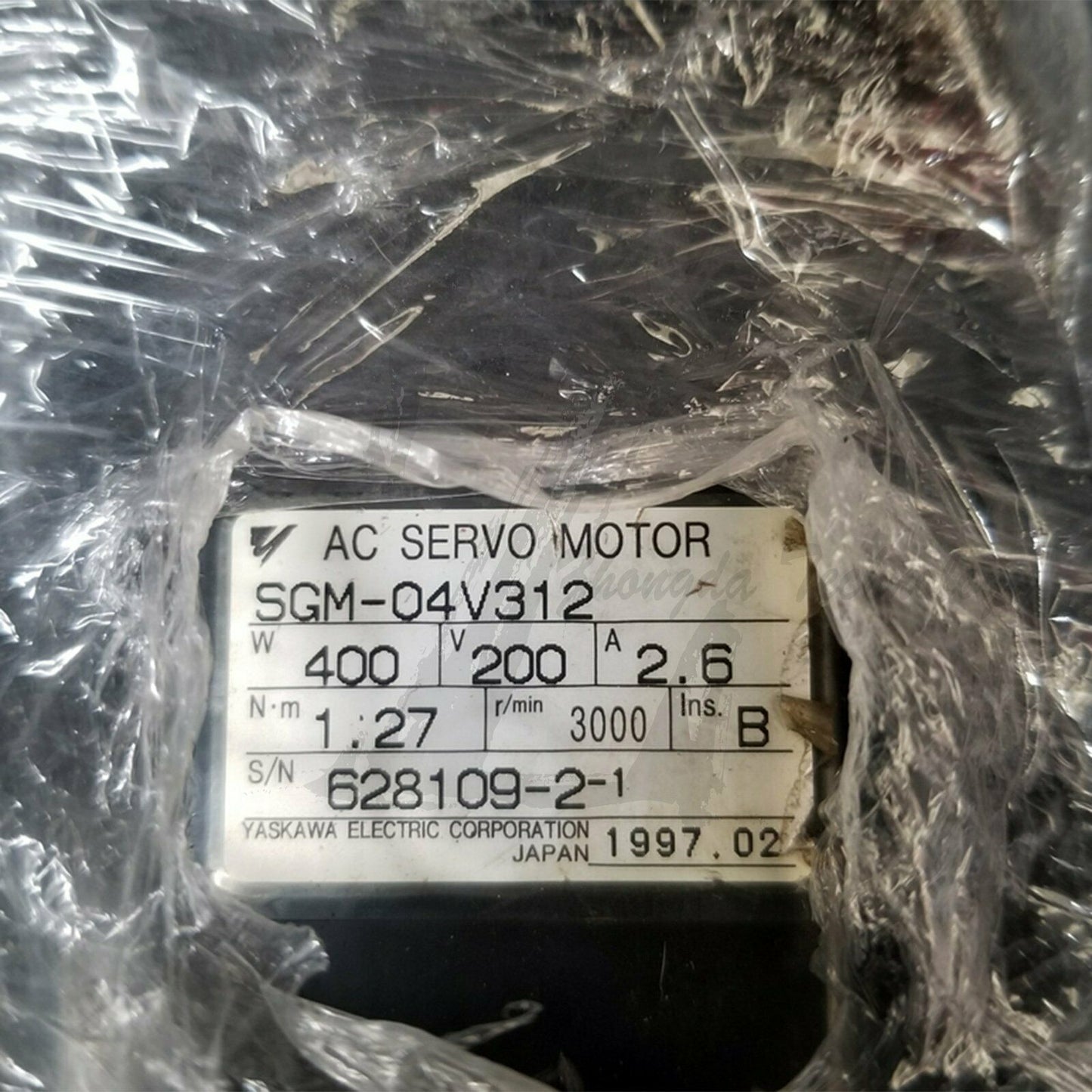 Used Yaskawa servo motor SGM-04V312 Tested In Good Condition - YASKAWA