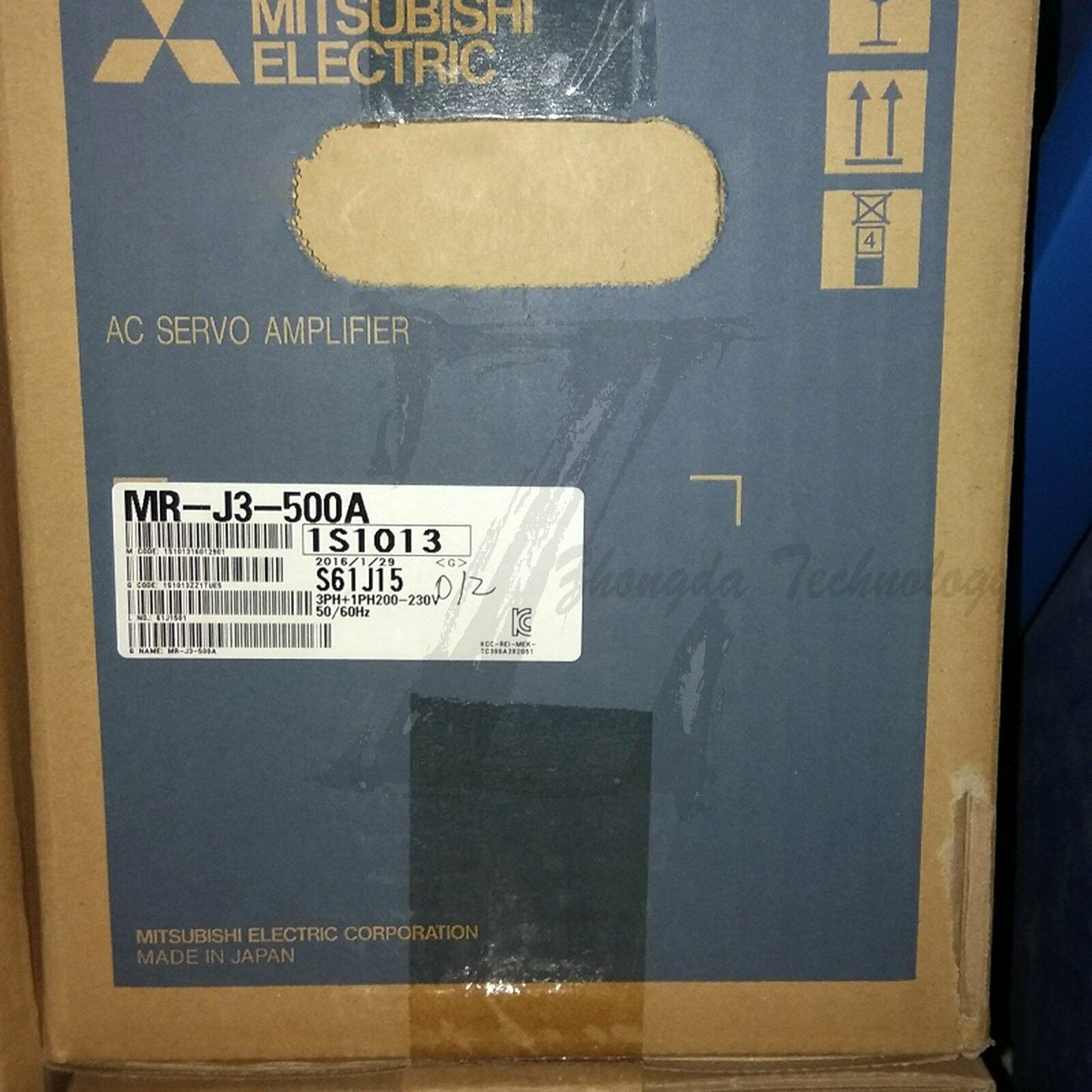 New Mitsubishi Servo Amplifier, 3 Phase, 5 W, 21.7 A, Mr-J3-500A - MITSUBISHI