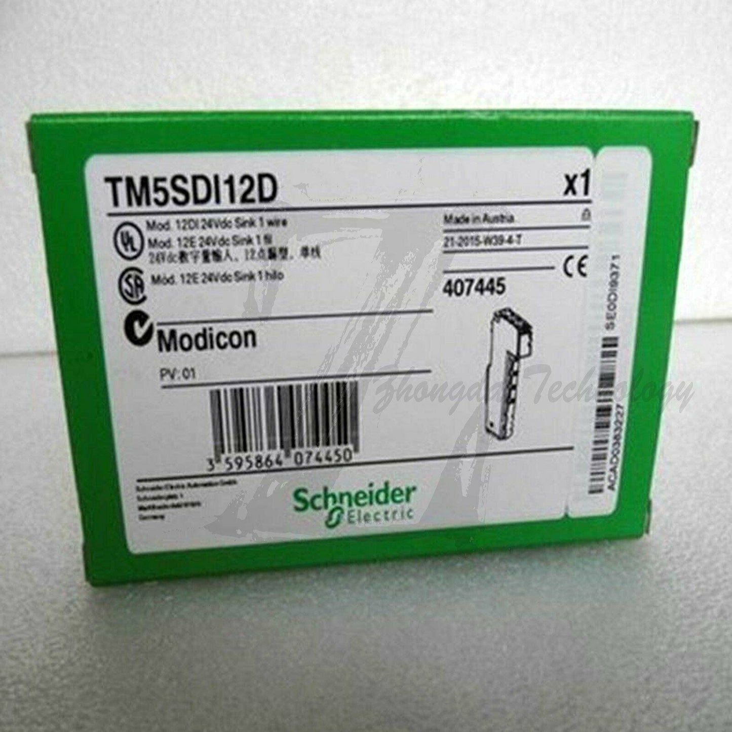 Schneider TM5SDI12D : Digital Input Module - 12I - 24V DC sink - 1 wire - SCHNEIDER