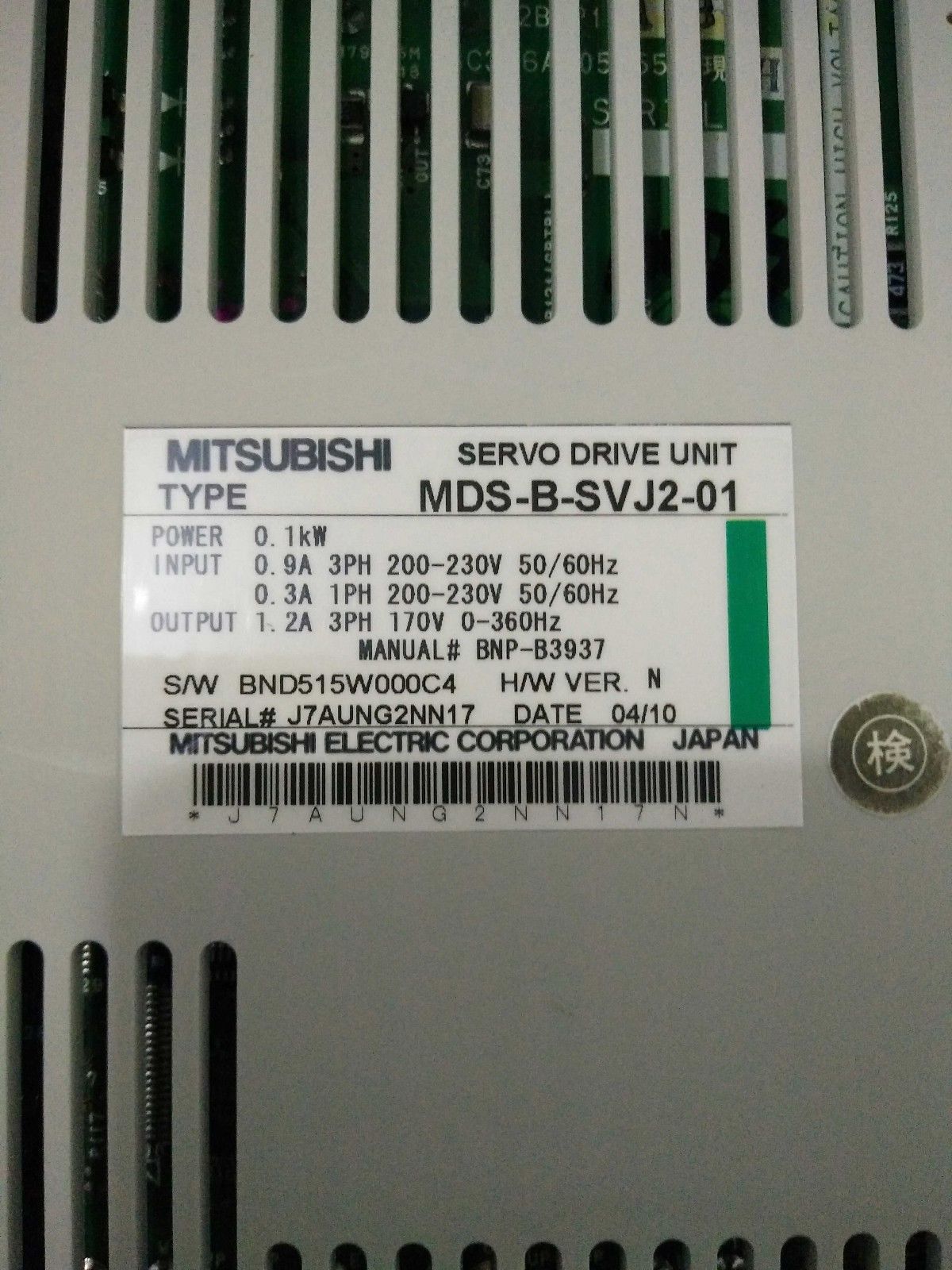 MDS-B-SVJ2-01 - MITSUBISHI
