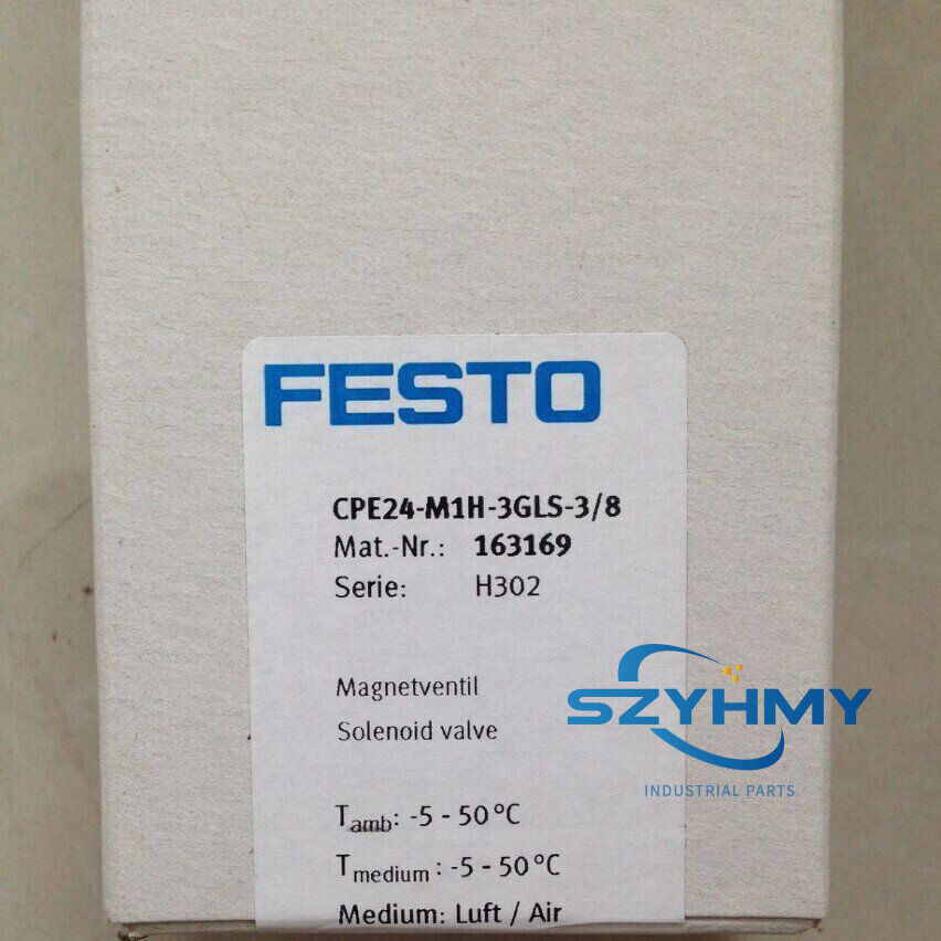 FESTO CPE24-M1H-3GLS-3/8 Solenoid Valve - Reliable Performance - FESTO