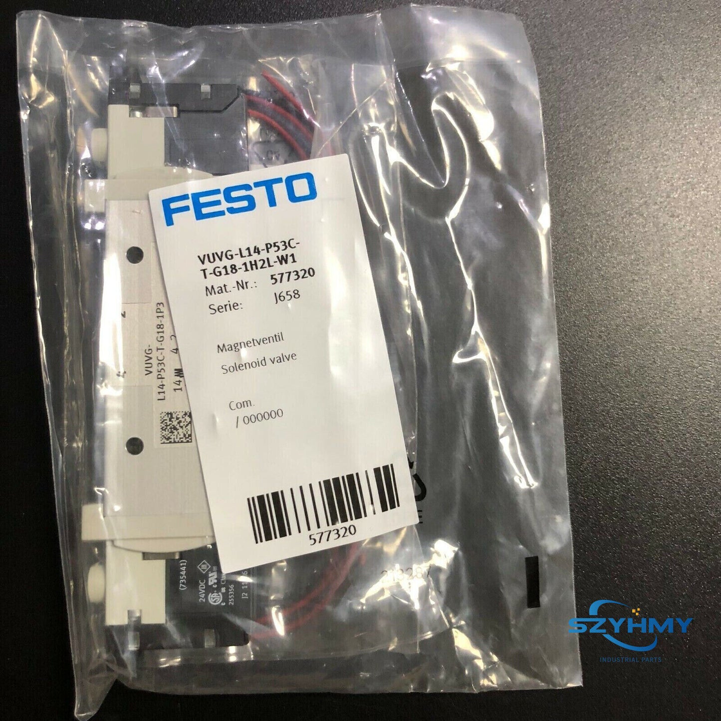 Festo VUVG-L14-P53C-T-G18-1H2L-W1 Solenoid Valve - 1pc New - FESTO