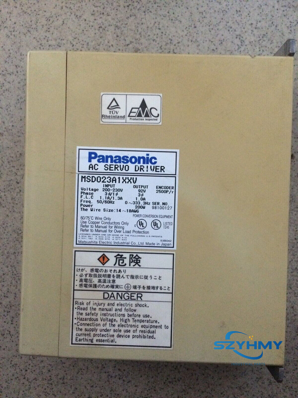 Panasonic Servo Driver MSD023A1XXV New In Box - PANASONIC