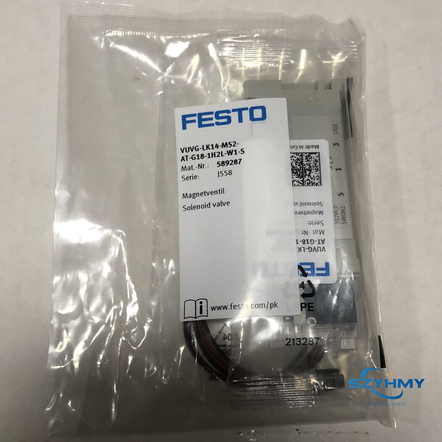 FESTO VUVG-LK14-M52-AT-G18-1H2L-W1-S Solenoid Valve 1PC - FESTO