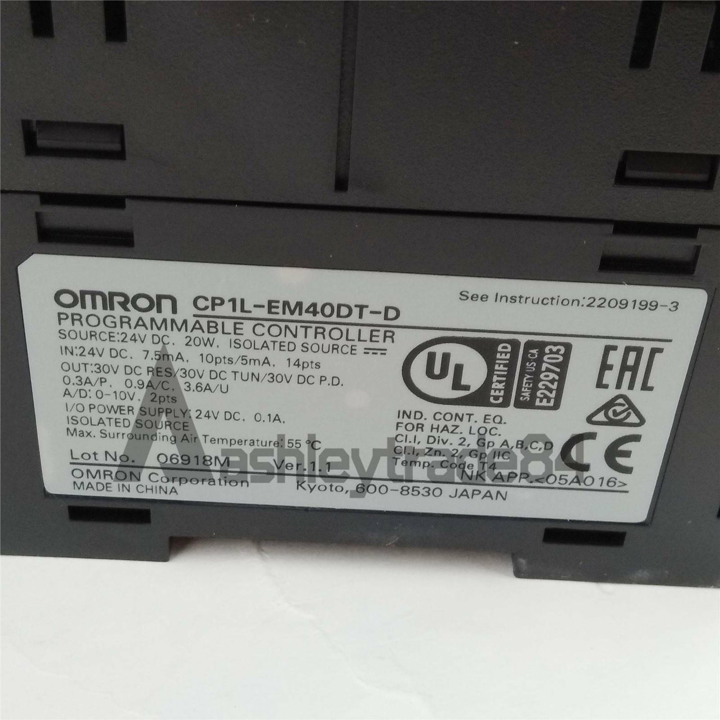OMRON PLC CP1L-EM40DT-D: Reliable Automation Control System - OMRON