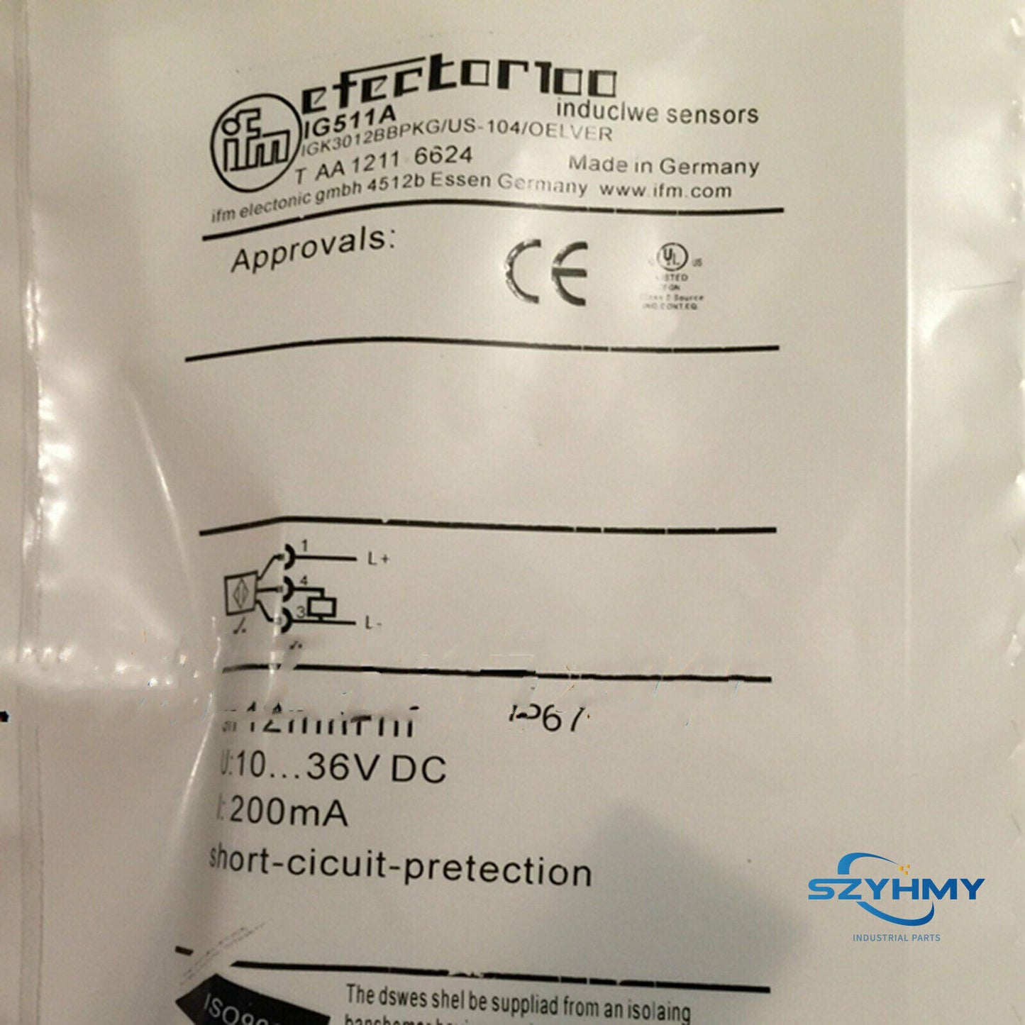 IFM IG511A Proximity Switch Sensor - Reliable and Efficient Sensor - IFM