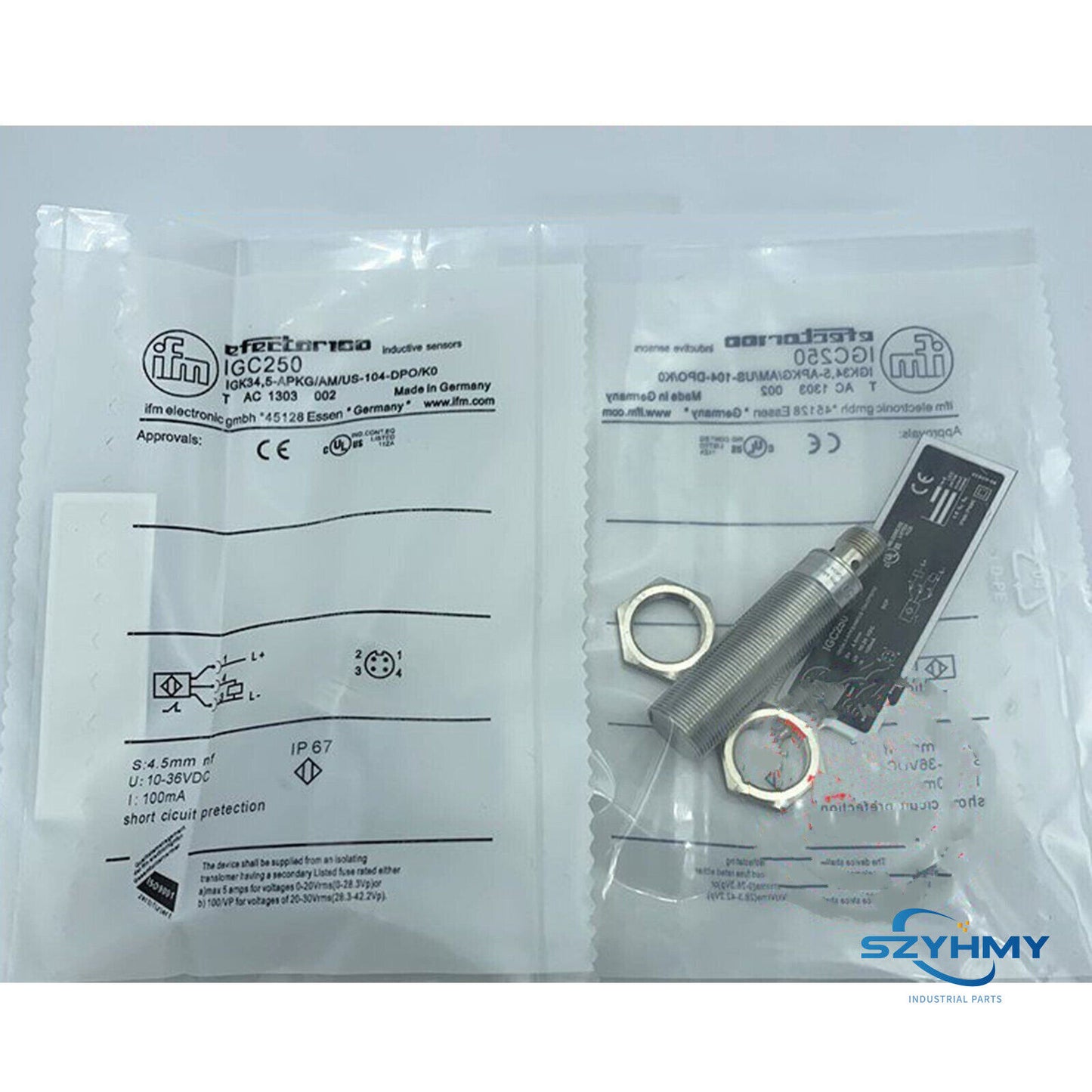 IFM IGC250 Proximity Switch Sensor - 1 Piece, New - IFM