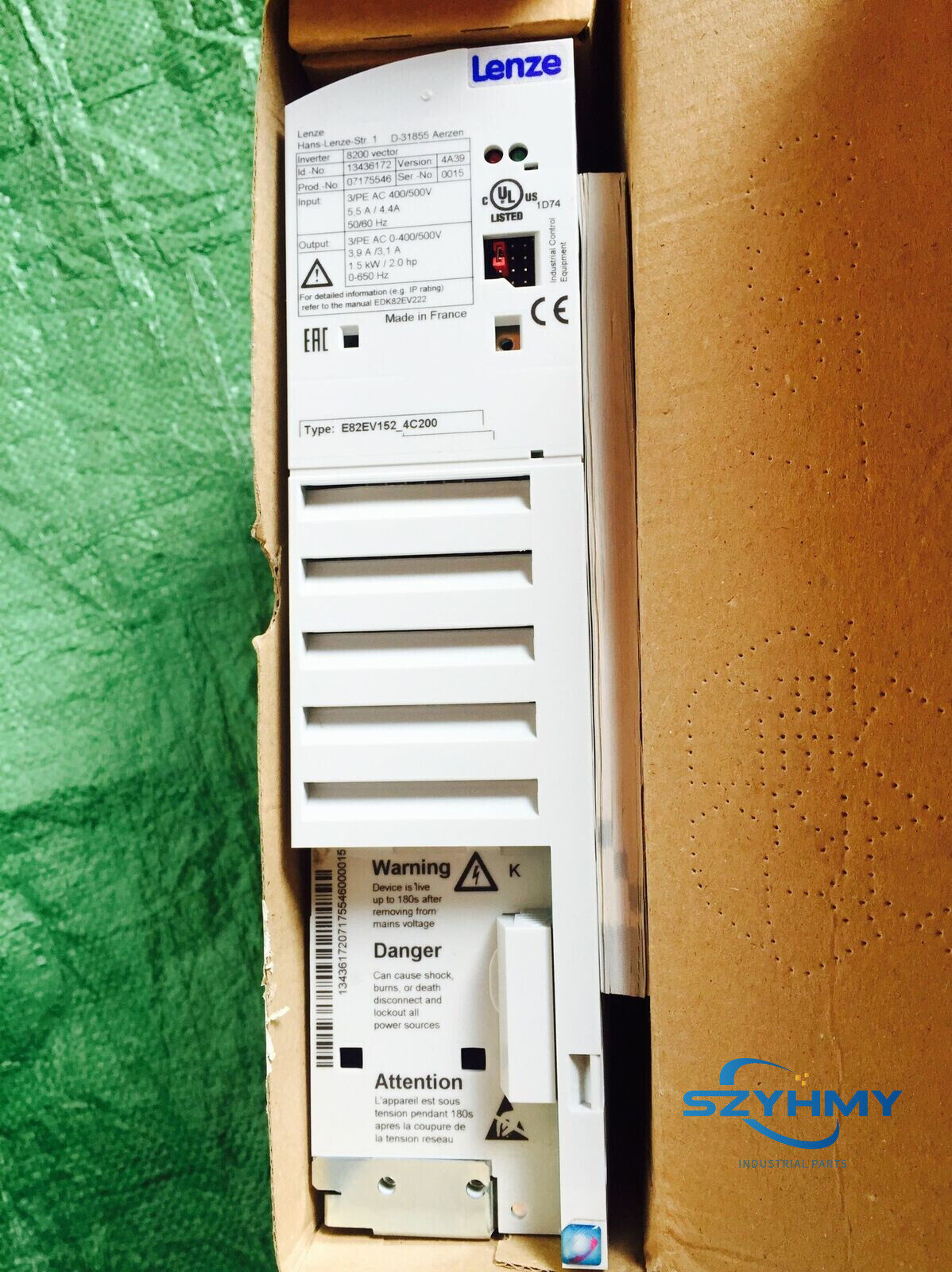 Lenze INVERTER E82EV152K4C200 New In Box, 15.2kW, 3-Phase - LENZE