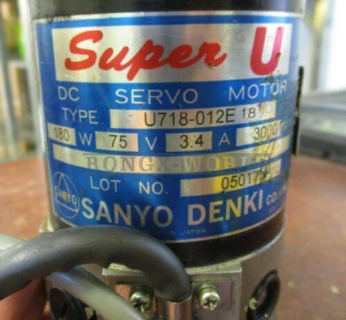 Sanyo Denki Super-U DC Servo Motor U718-012E18 - SANYO DENKI