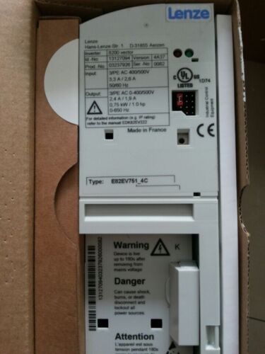 1PC LENZE E82EV751K4C Inverter - New in Box - LENZE
