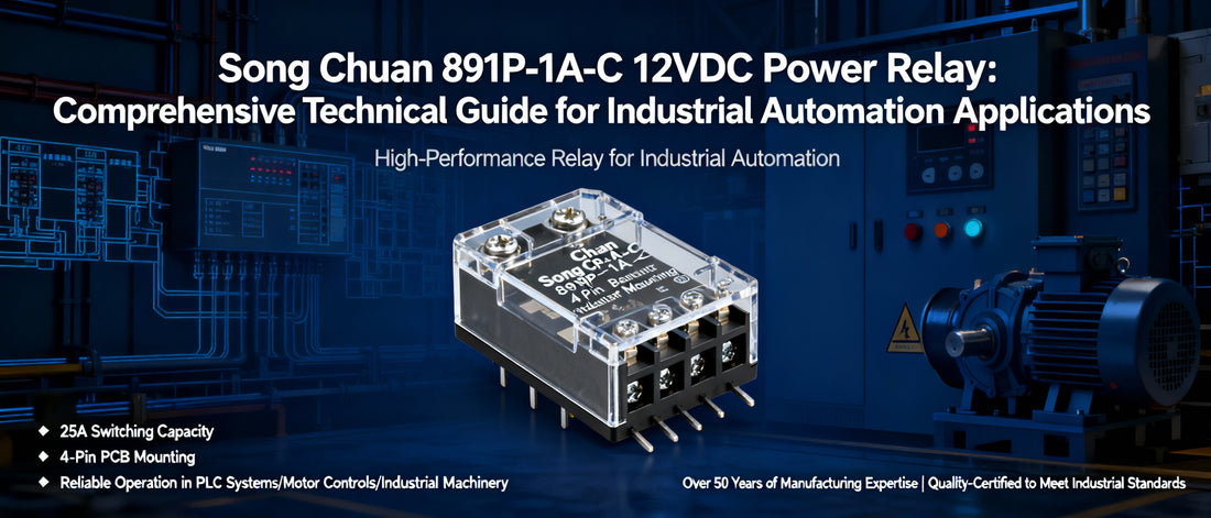 Song Chuan 891P-1A-C 12VDC Power Relay: Comprehensive Technical Guide for Industrial Automation Applications