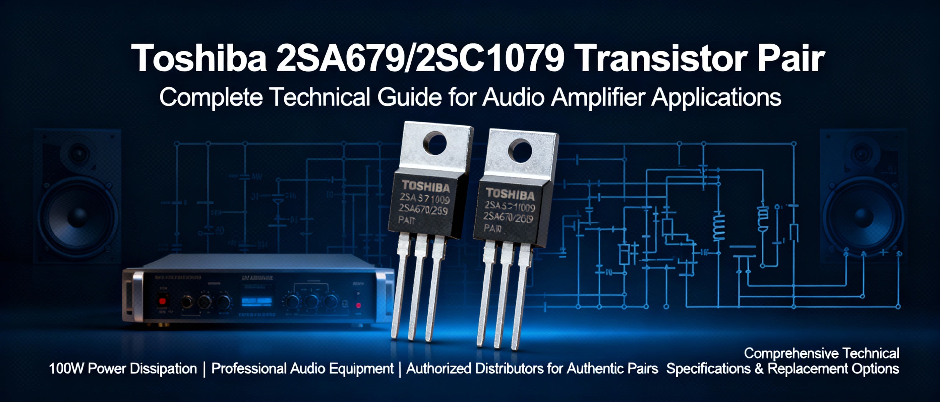 Technical Complete Toshiba 2SA679/2SC1079 Transistor Pair: Complete Technical Guide for A