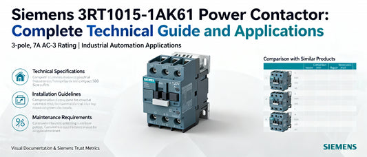 Siemens 3RT1015-1AK61 Power Contactor: Complete Technical Guide and Applications