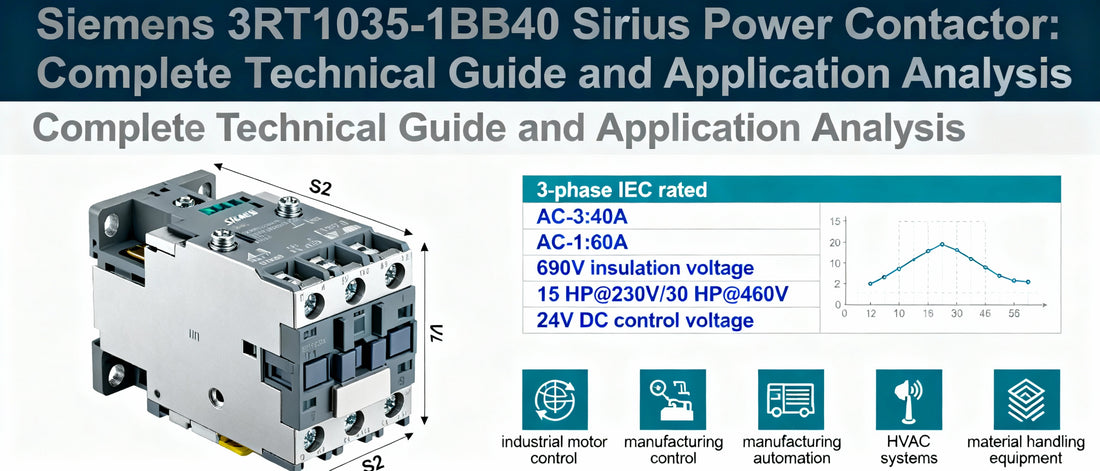 Siemens 3RT1035-1BB40 Sirius Power Contactor: Complete Technical Guide and Application Analysis