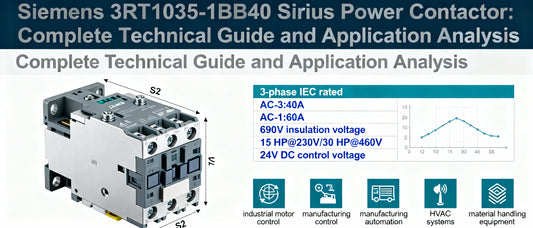 Siemens 3RT1035-1BB40 Sirius Power Contactor: Complete Technical Guide and Application Analysis