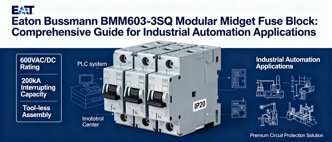 BMM603-3SQ Modular Midget Fuse Block: Comprehensive Guide for Industrial Automation Applications