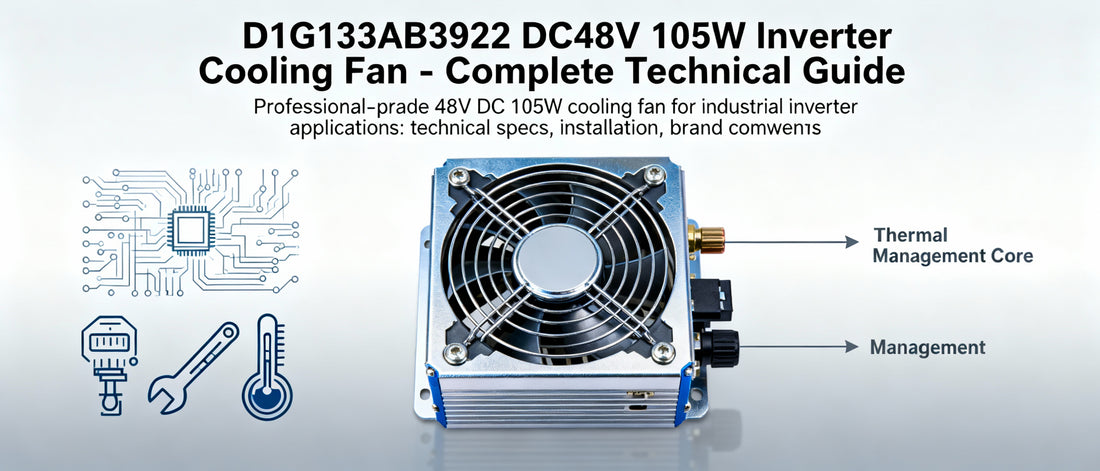 D1G133AB3922 DC48V 105W Inverter Cooling Fan - Complete Technical Guide