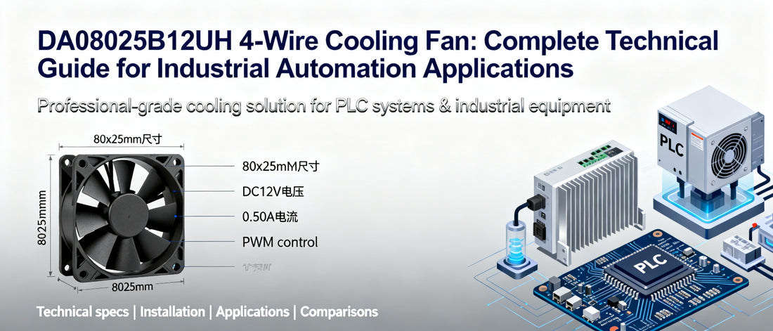 DA08025B12UH 4-Wire Cooling Fan: Complete Technical Guide for Industrial Automation Applications