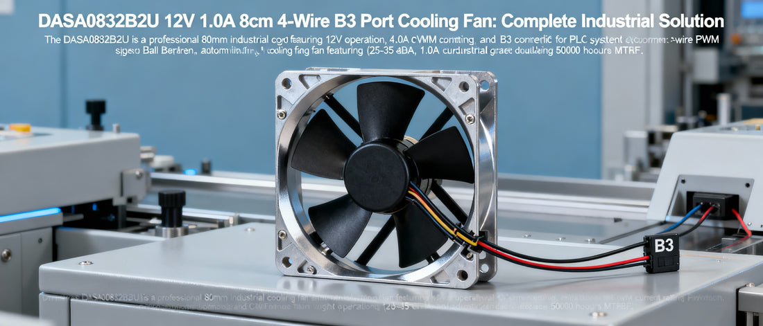 DASA0832B2U 12V 1.0A 8cm 4-Wire B3 Port Cooling Fan: Complete Industrial Solution