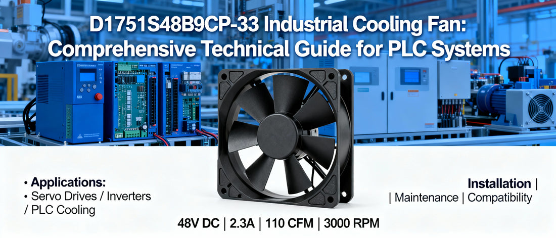 D1751S48B9CP-33 Industrial Cooling Fan: Comprehensive Technical Guide for PLC Systems